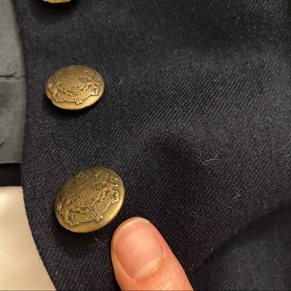 Vintage Neiman Marcus Navy Military Blazer - Picture 4 of 8